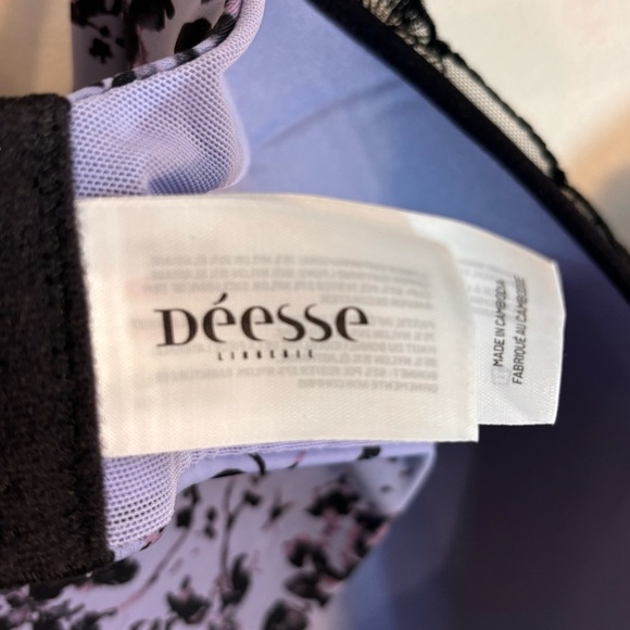 DEESSE Sz 46B Bra Plunge Padded Underwire Lace Trimmed Adjustable NEW WITH TAG - Picture 7 of 9